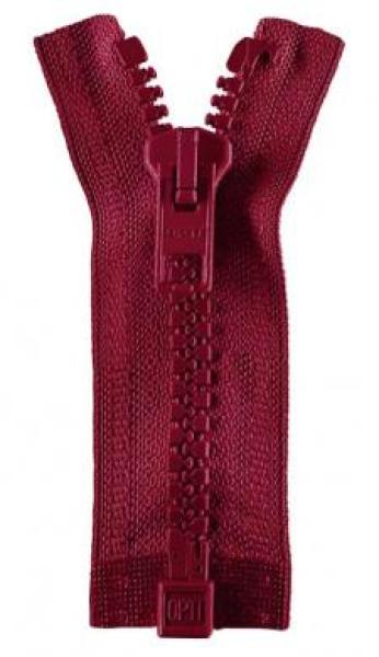 Opti - Jackenreißverschluss, teilbar, 65 cm, burgundy